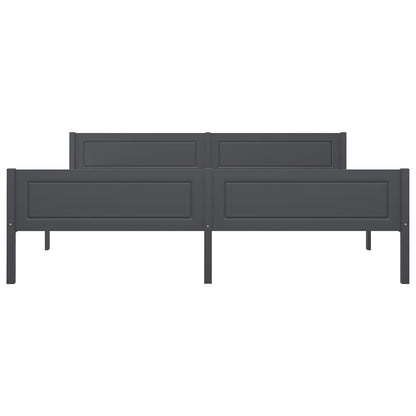 Bedframe Massief Grenenhout 180 x 200 cm Grijs