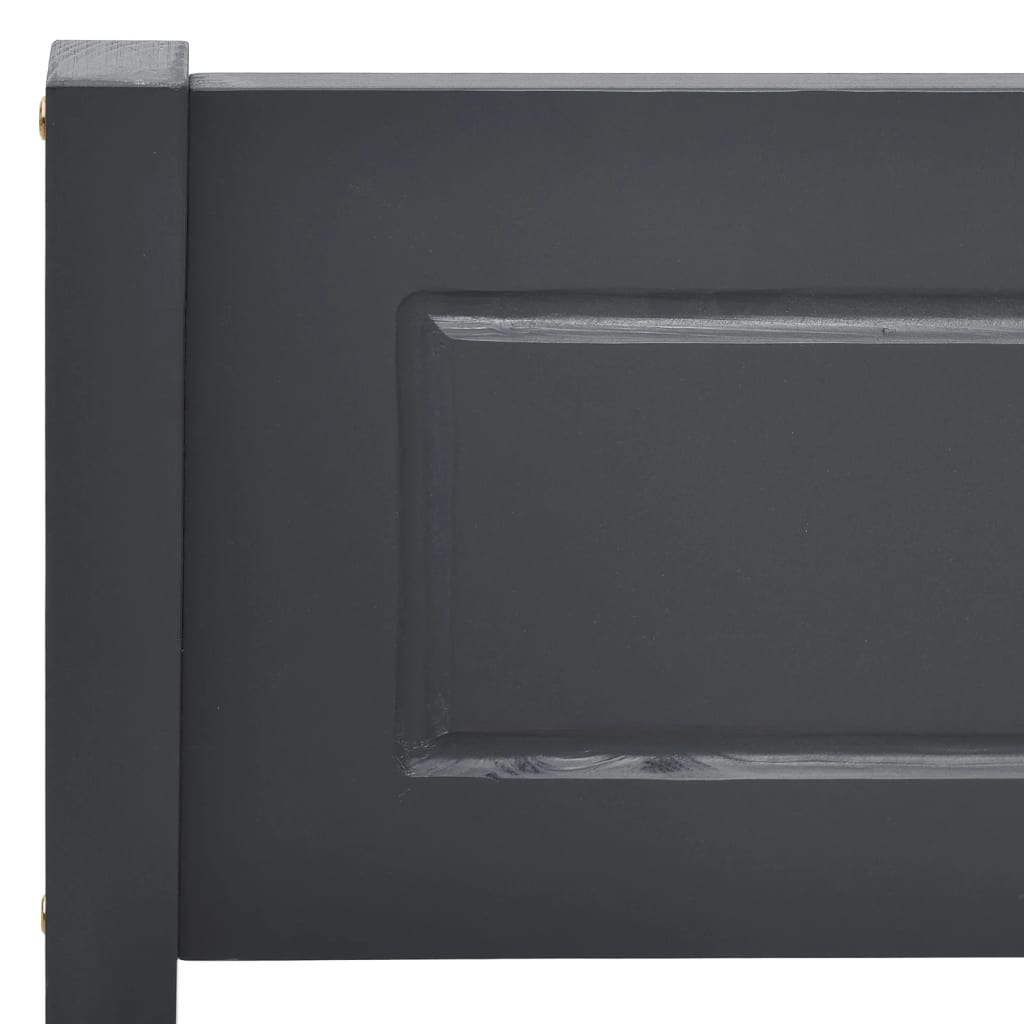 Bedframe Massief Grenenhout 180 x 200 cm Grijs