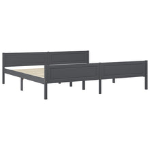 Bedframe Massief Grenenhout 200 x 200 cm Grijs