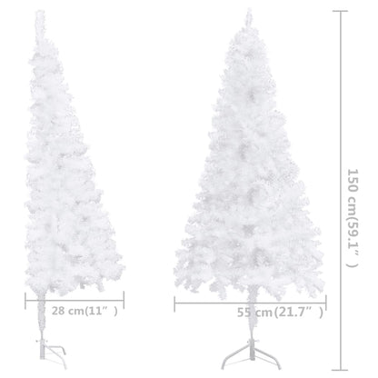 Kunstkerstbomen PVC, Steel White