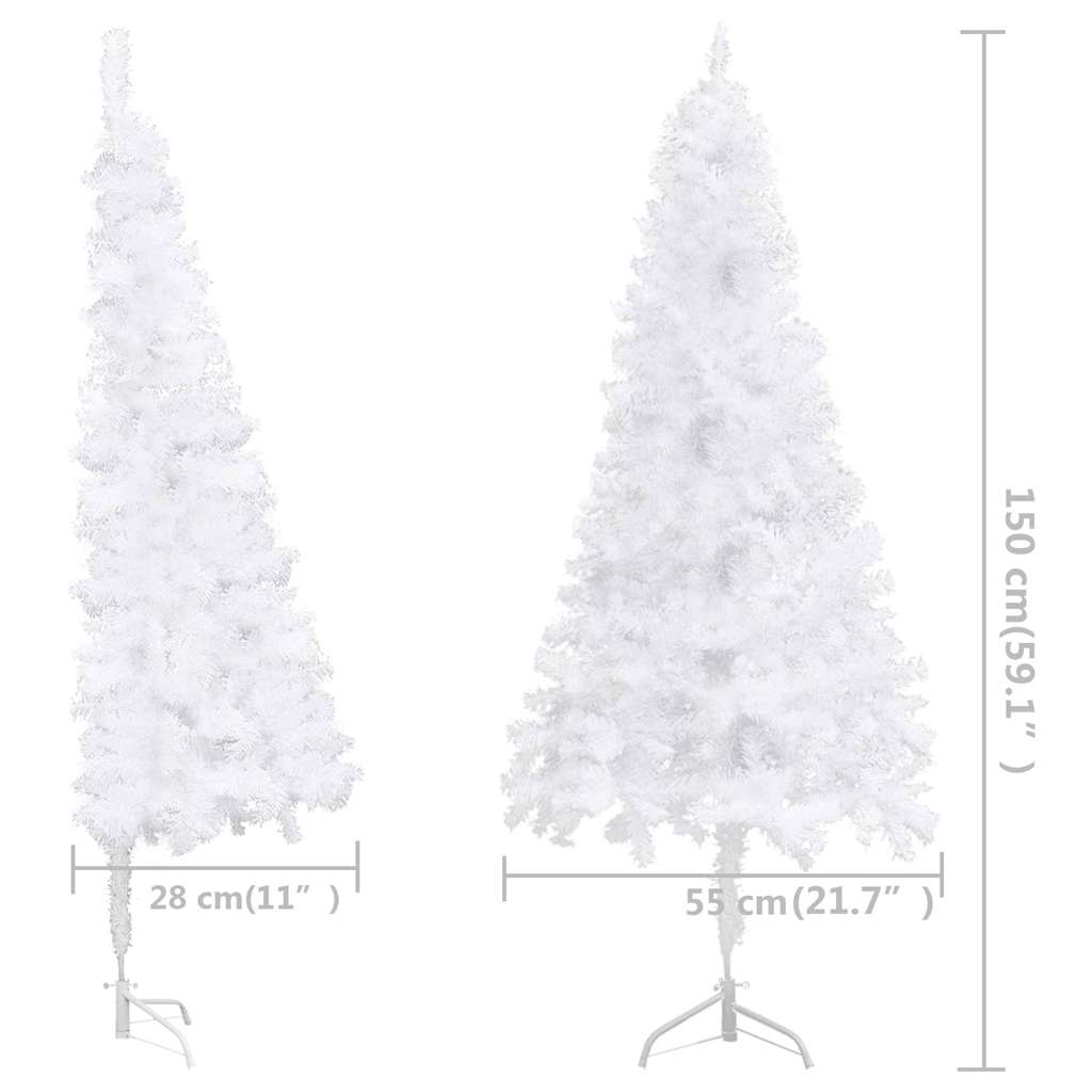 Kunstkerstbomen PVC, Steel White