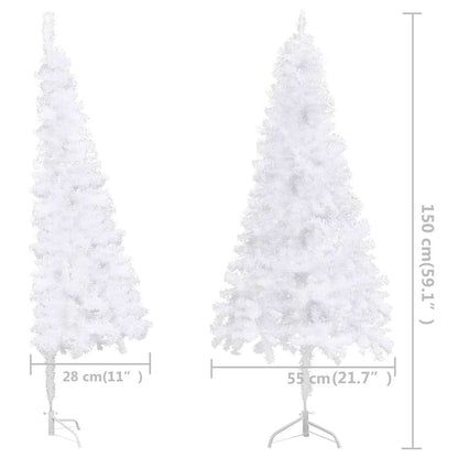 Kunstkerstbomen PVC, Steel White