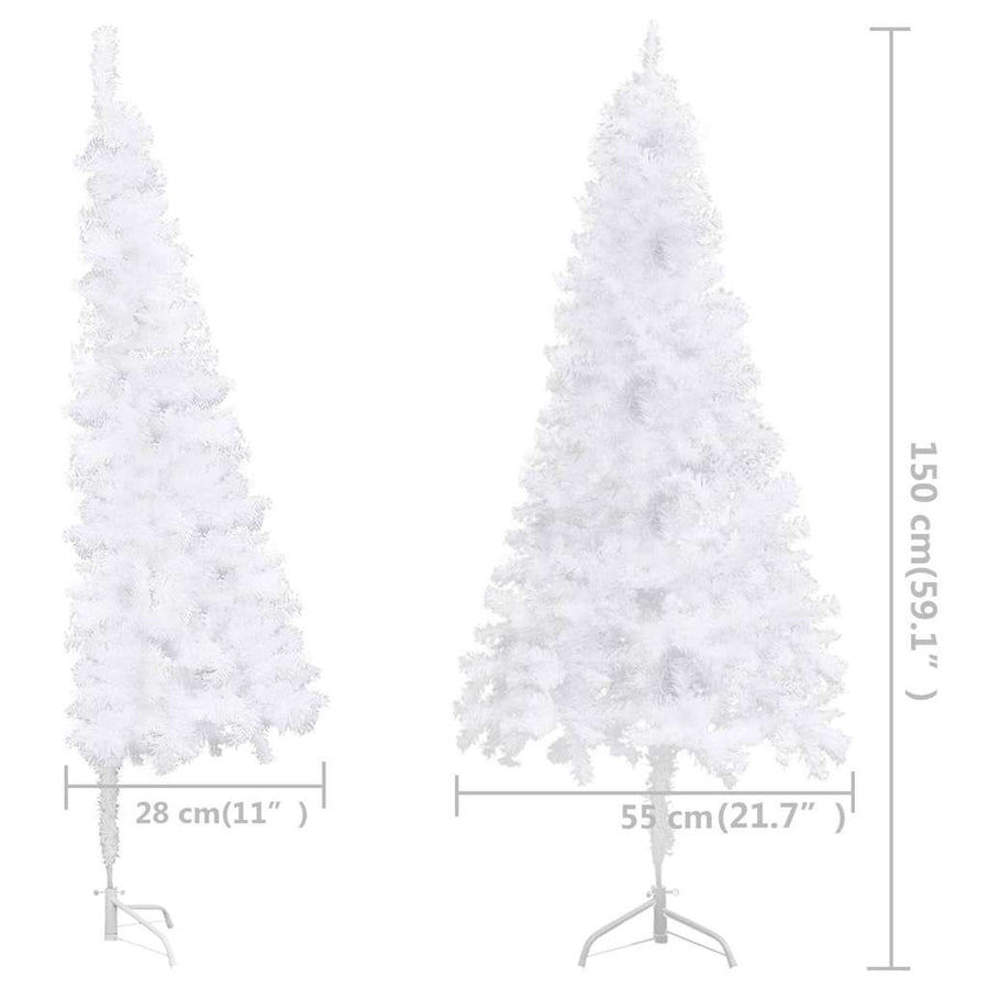 Kunstkerstbomen PVC, Steel White