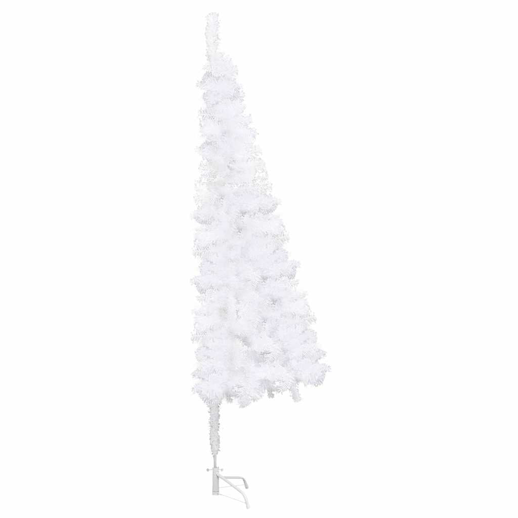 Kunstkerstboom hoek 210 cm PVC wit
