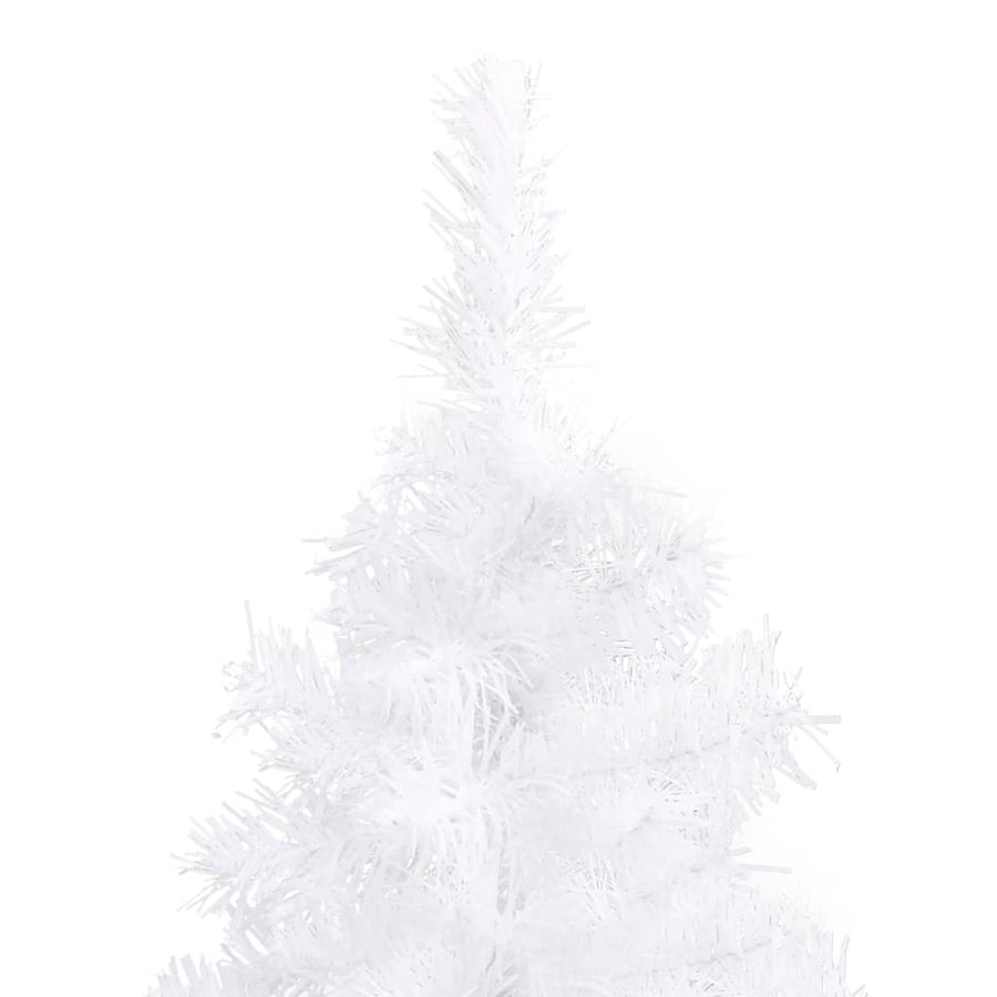 Kunstkerstboom hoek 210 cm PVC wit