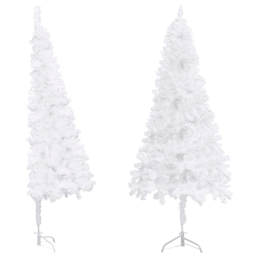 Kunstkerstboom Hoek 240 Cm Pvc 240 x 85 cm Wit