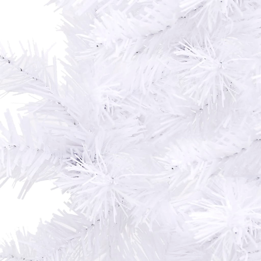 Kunstkerstboom Hoek 240 Cm Pvc 240 x 85 cm Wit