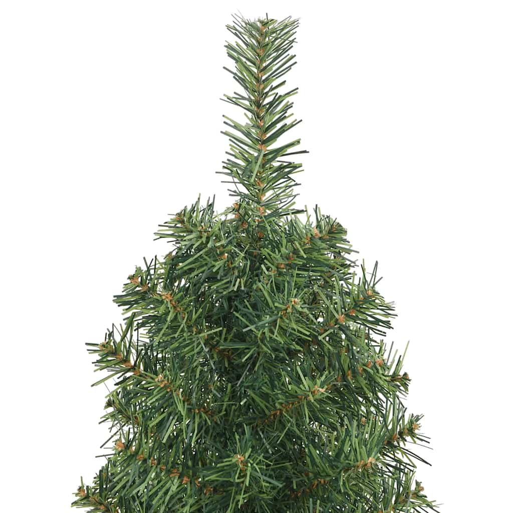 Kunstkerstboom met standaard smal 120 cm PVC groen