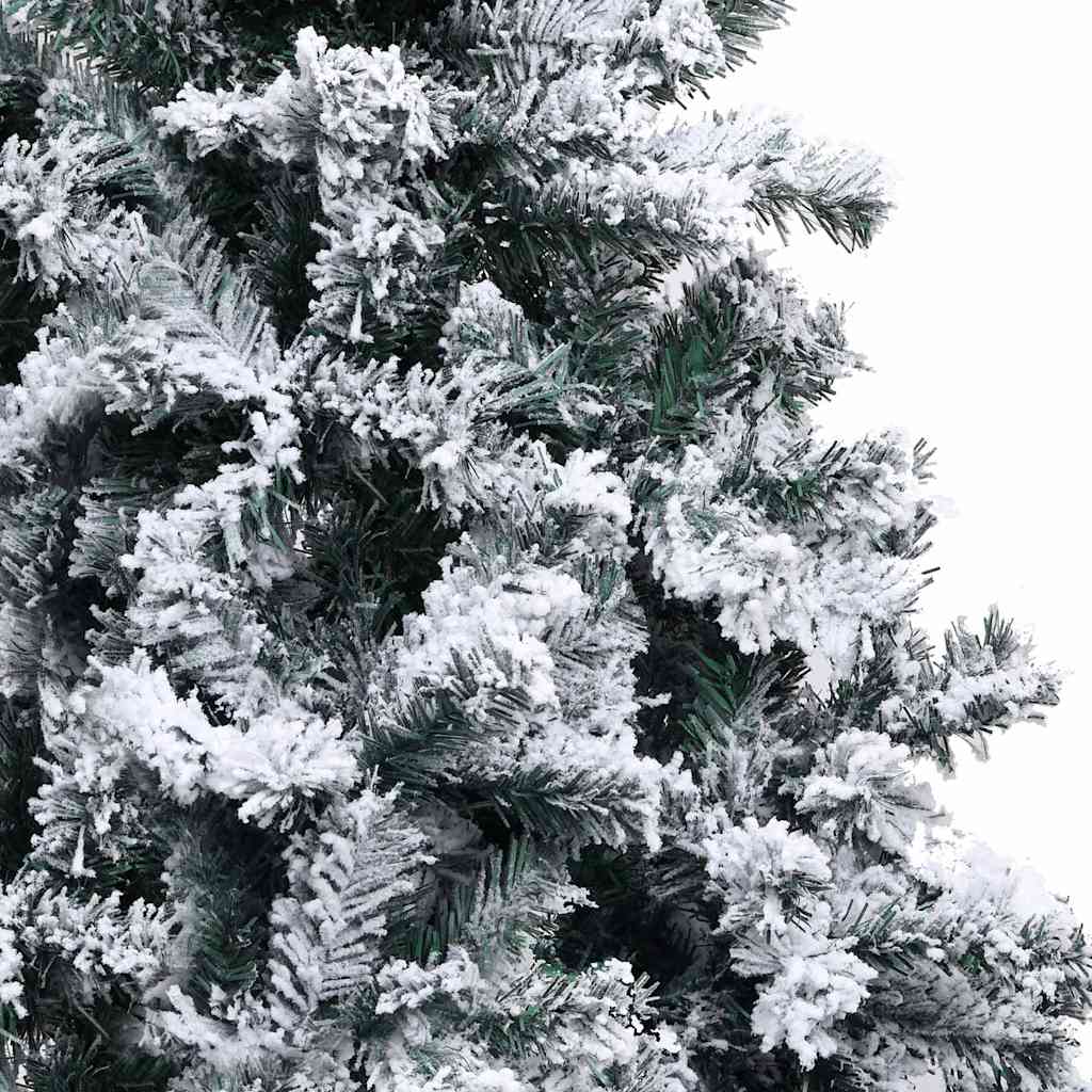 Kunstkerstboom met sneeuw 120 cm groen