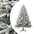 Kunstkerstboom 50 Cm Pvc En Pe Groen 150 x 90 cm Met sneeuwvlokken