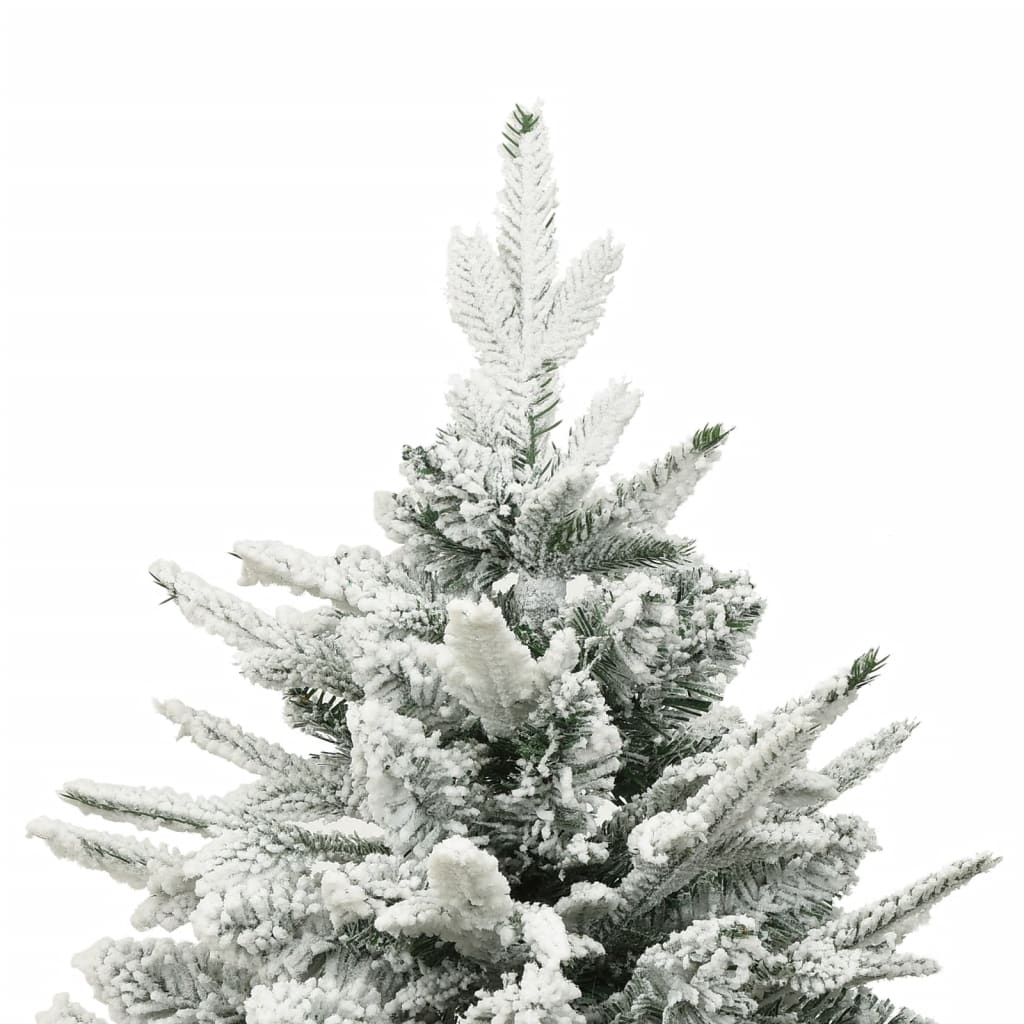 Kunstkerstboom 50 Cm Pvc En Pe Groen 150 x 90 cm Met sneeuwvlokken