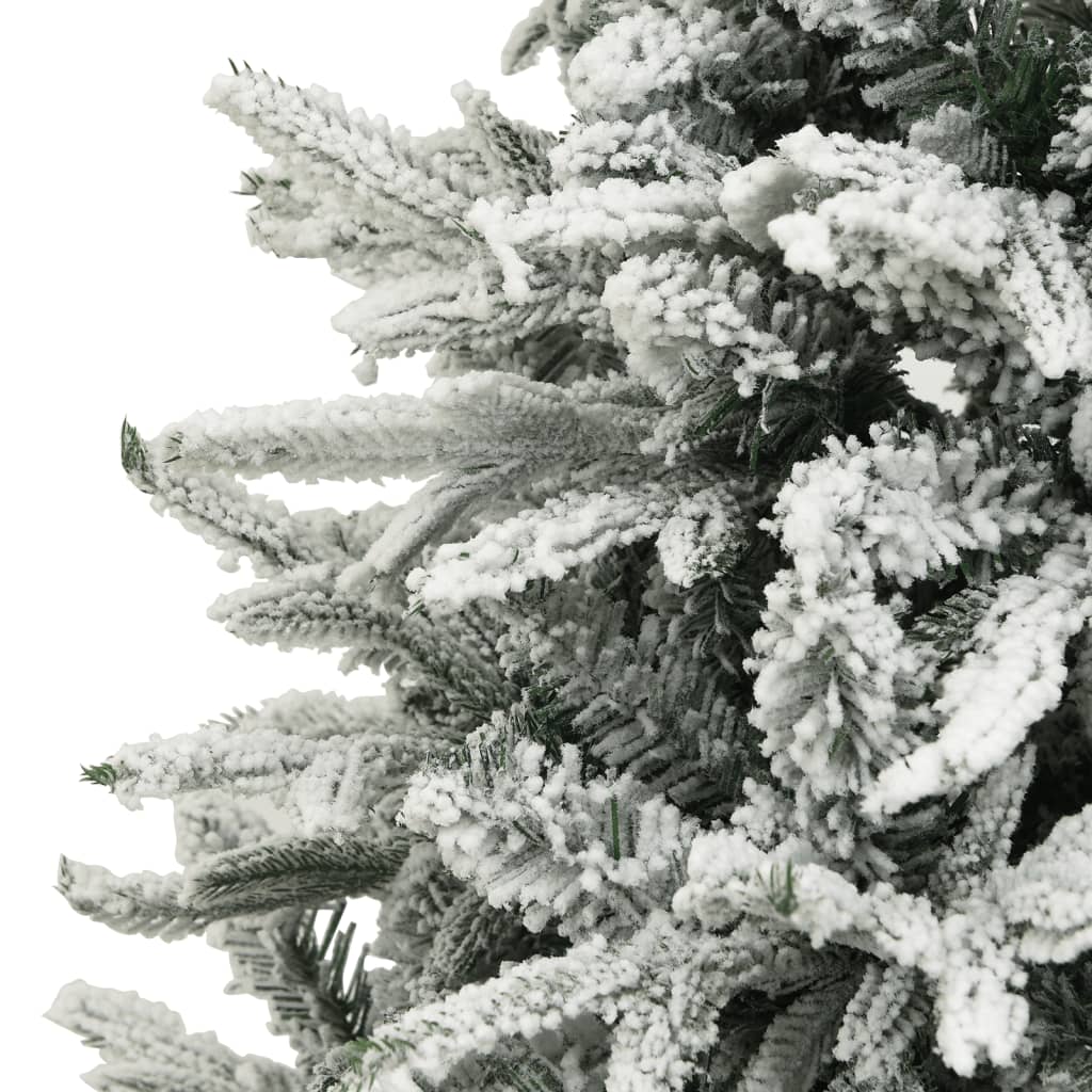 Kunstkerstboom 50 Cm Pvc En Pe Groen 150 x 90 cm Met sneeuwvlokken