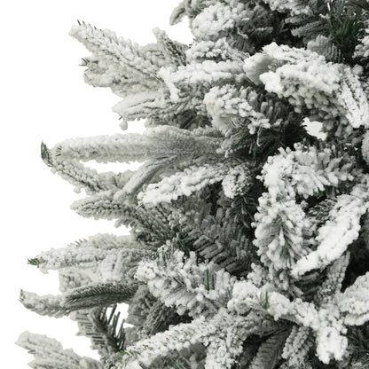 Kunstkerstboom 50 Cm Pvc En Pe Groen 150 x 90 cm Met sneeuwvlokken