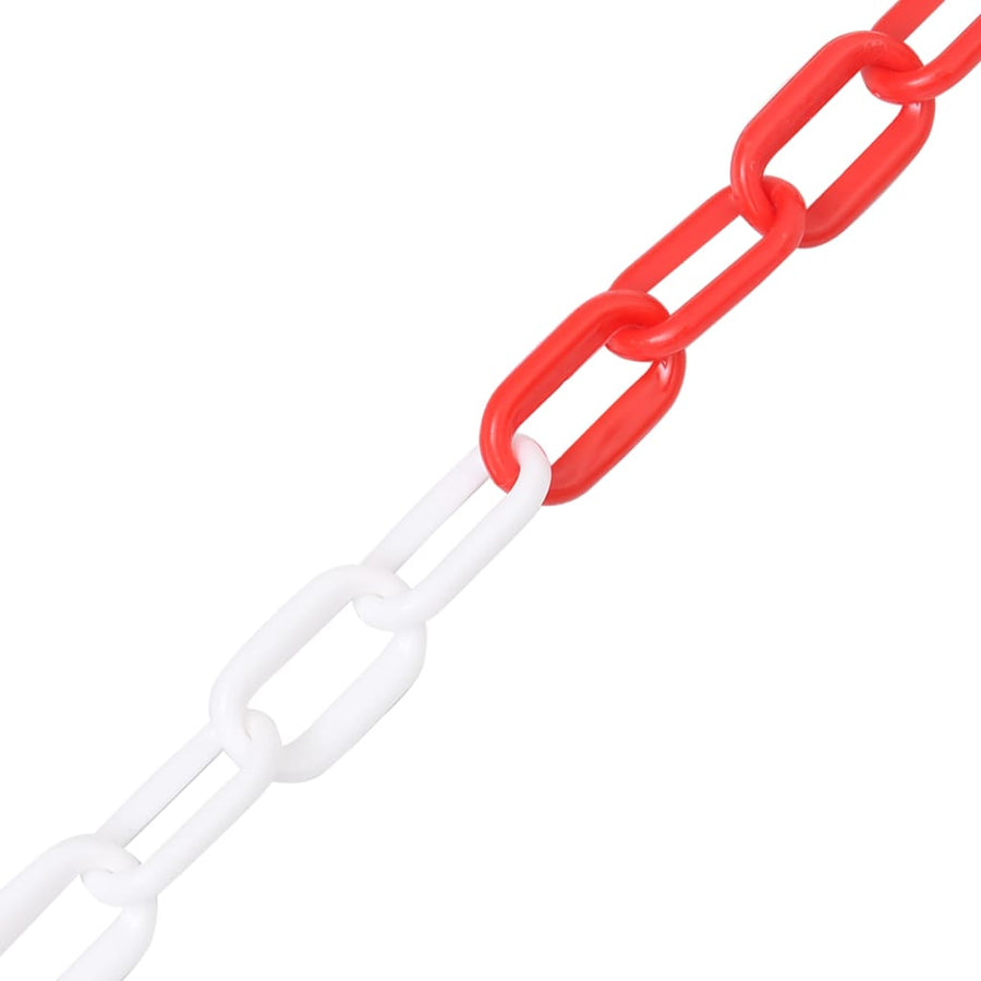 Veiligheidsketting Ø 6 Mm 100 M Kunststof 100 m Ø 6 mm Rood en wit