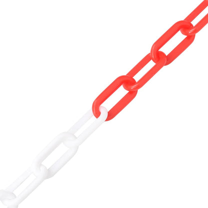 Veiligheidsketting Ø 8 Mm 100 M Kunststof 100 m Ø 8 mm Rood en wit