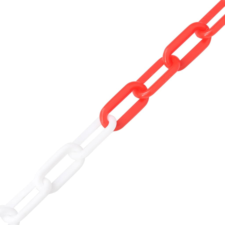 Veiligheidsketting Ø 8 Mm 100 M Kunststof 100 m Ø 8 mm Rood en wit