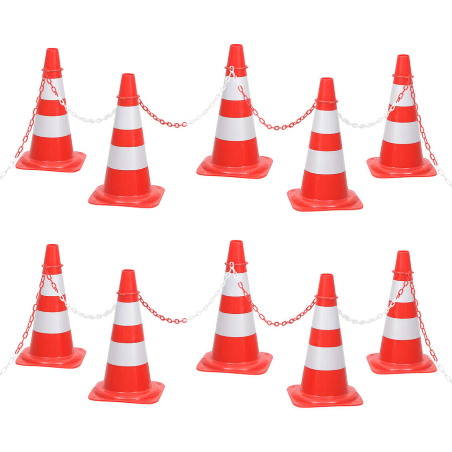Kegelset M Rood En Wit 10 Met ketting