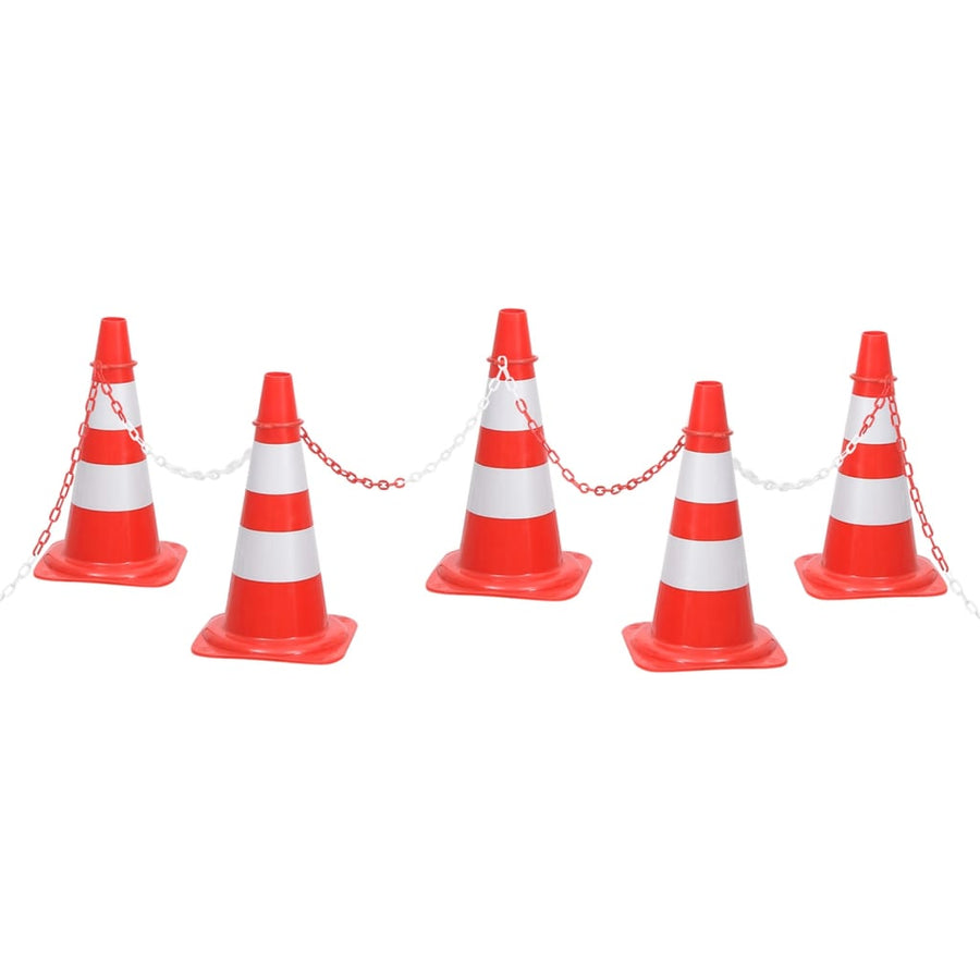 Kegelset M Rood En Wit 10 Met ketting