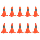 Verkeerskegel 42 cm oranje 10 stuks