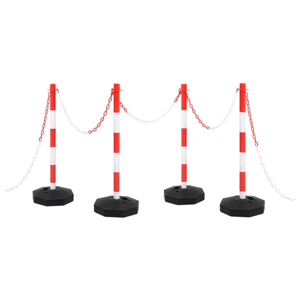 Kettingpalenset Met Kunststof Ketting 10 M 4 Rood