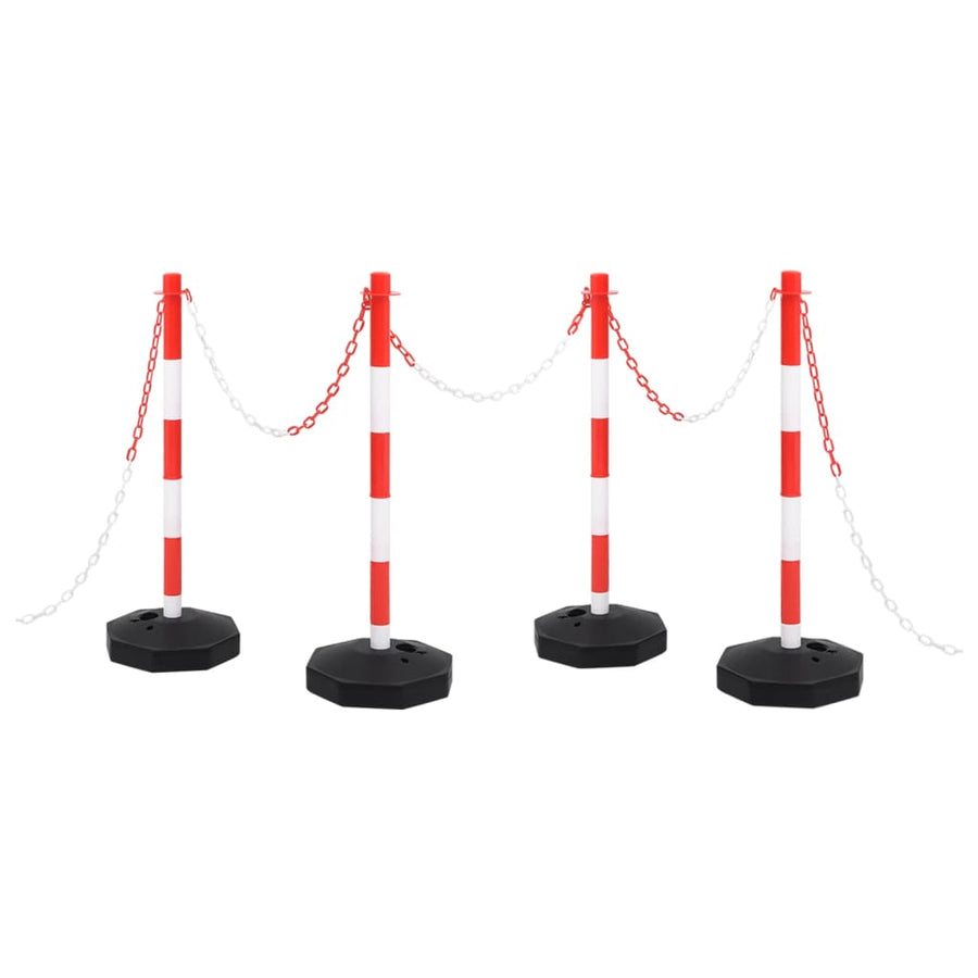 Kettingpalenset Met Kunststof Ketting 10 M 4 Rood