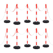 Kettingpalenset 10 m rood wit zwart