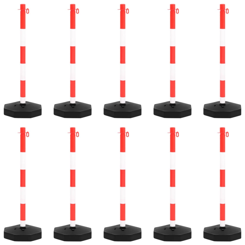 Kettingpalenset Met Kunststof Ketting M 10 Rood