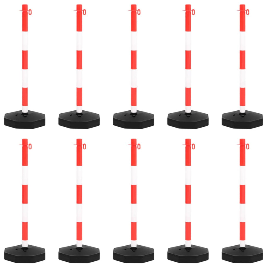 Kettingpalenset Met Kunststof Ketting M 10 Rood
