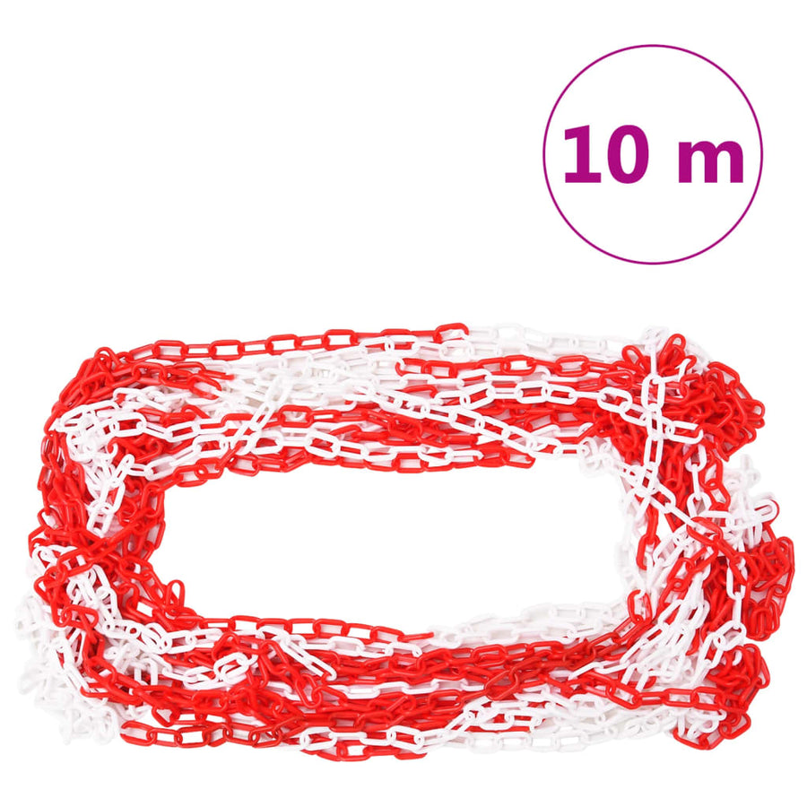 Kettingpalenset Met Kunststof Ketting M 10 Rood