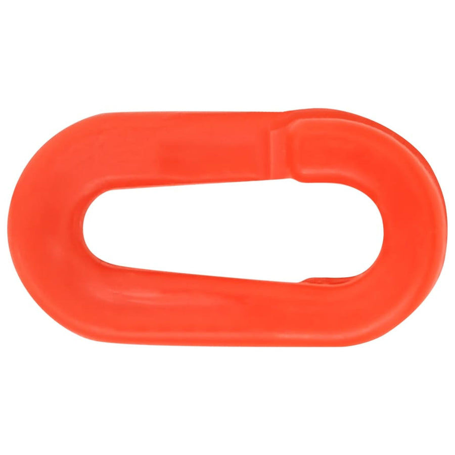 Verkeerspalen met ketting 4 st 75 cm PE
