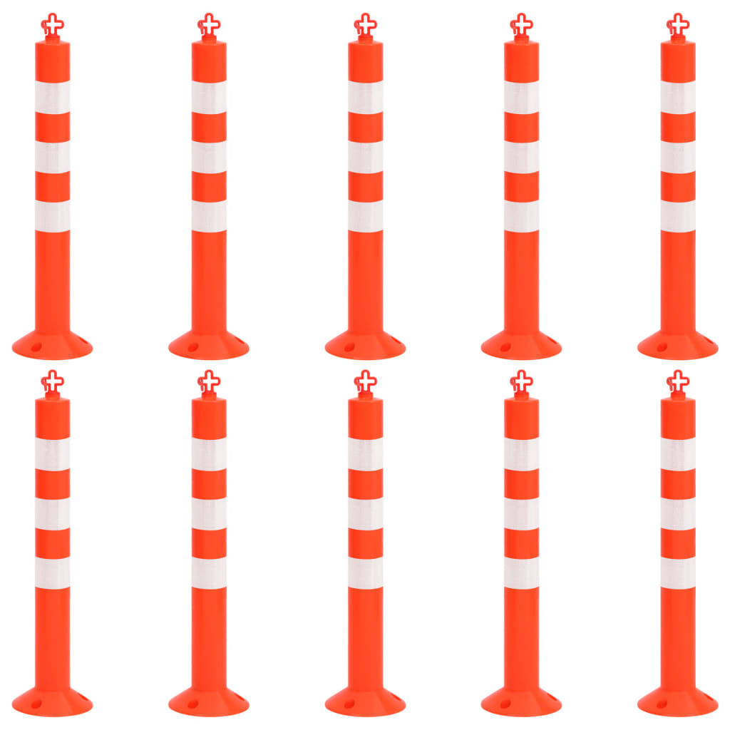 Verkeerspalen Met Ketting 75 Cm Pe 10