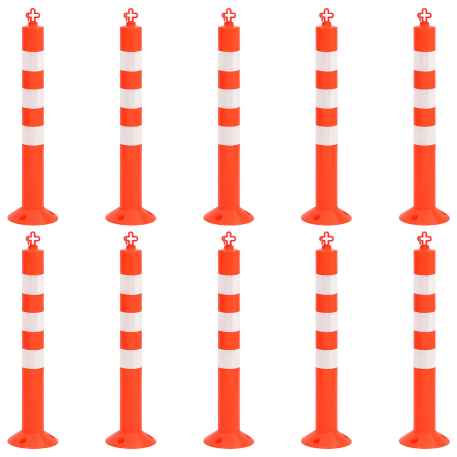 Verkeerspalen Met Ketting 75 Cm Pe 10