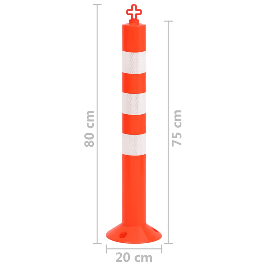 Verkeerspalen Met Ketting 75 Cm Pe 10