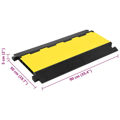 Kabelbeschermer Drempel Met 5 Tunnels 90 Cm Rubber 1 90 x 50 x 5 cm
