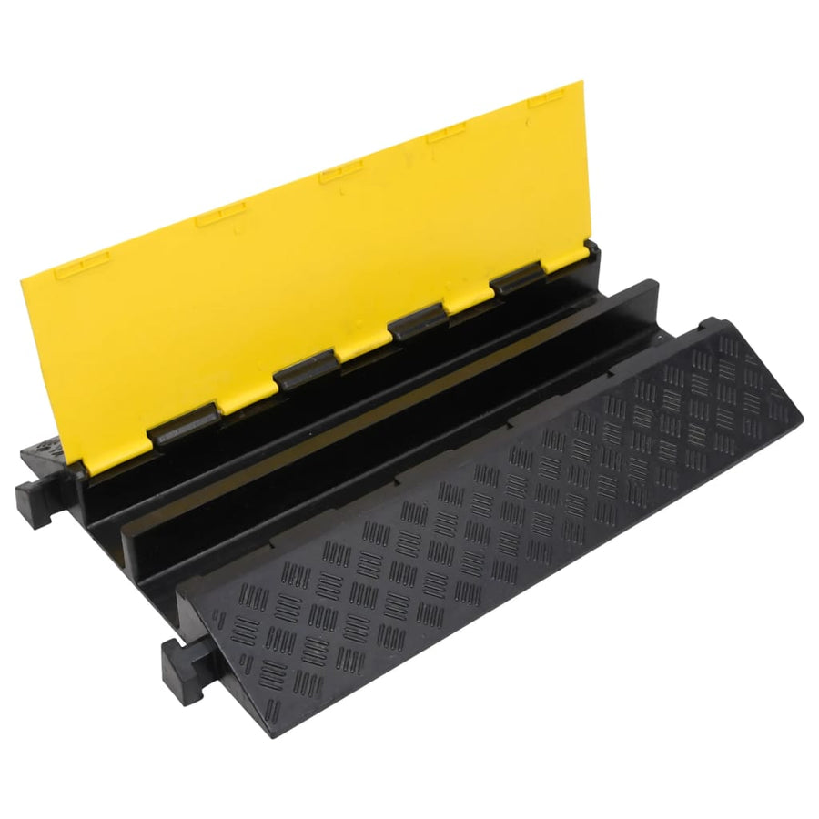 Kabelbeschermer Drempel Met 2 Tunnels 90 Cm Rubber 1 90 x 58 x 9 cm
