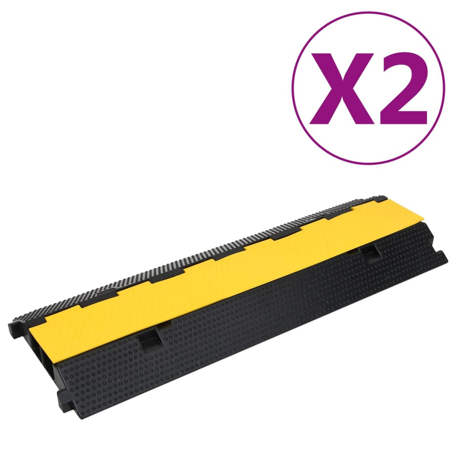Kabelbeschermers Drempel Met Tunnels 100 Cm Rubber 2 100 x 35 x 7 cm