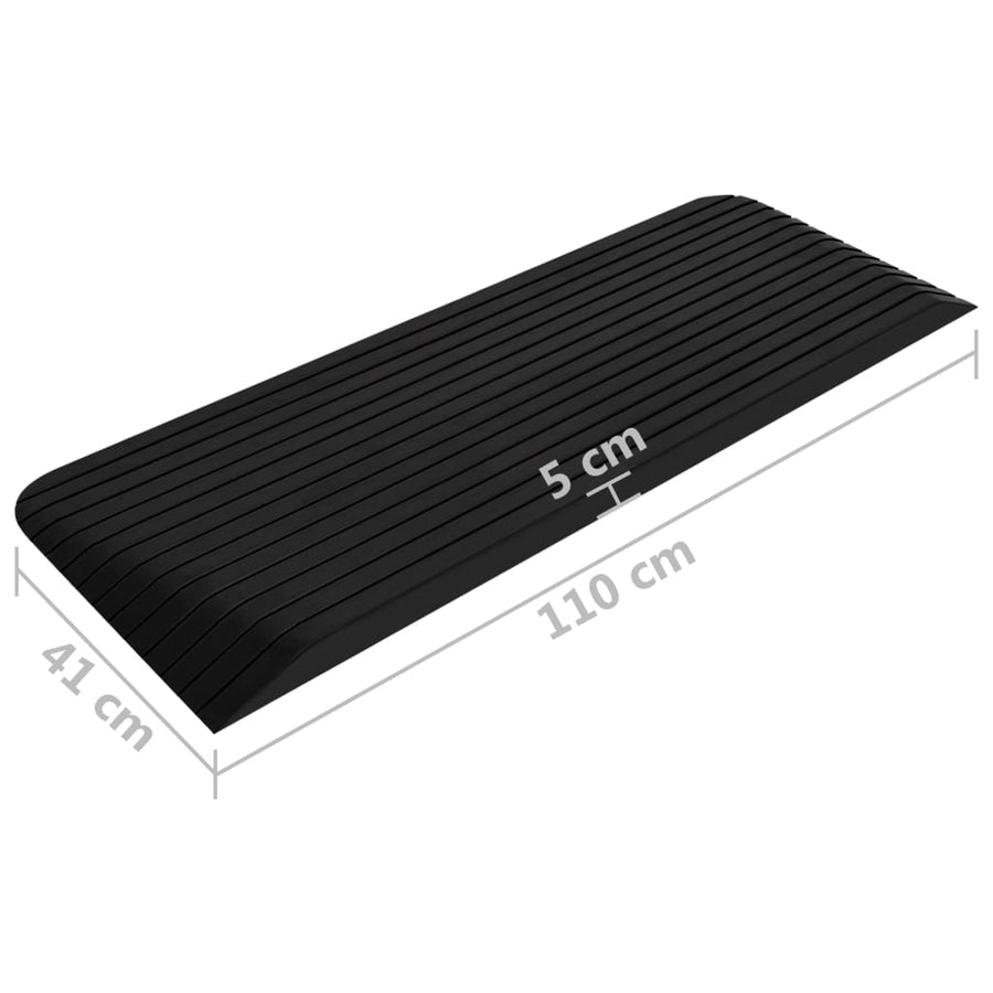 Drempelhulpen Rubber 2 110 x 41 x 5 cm