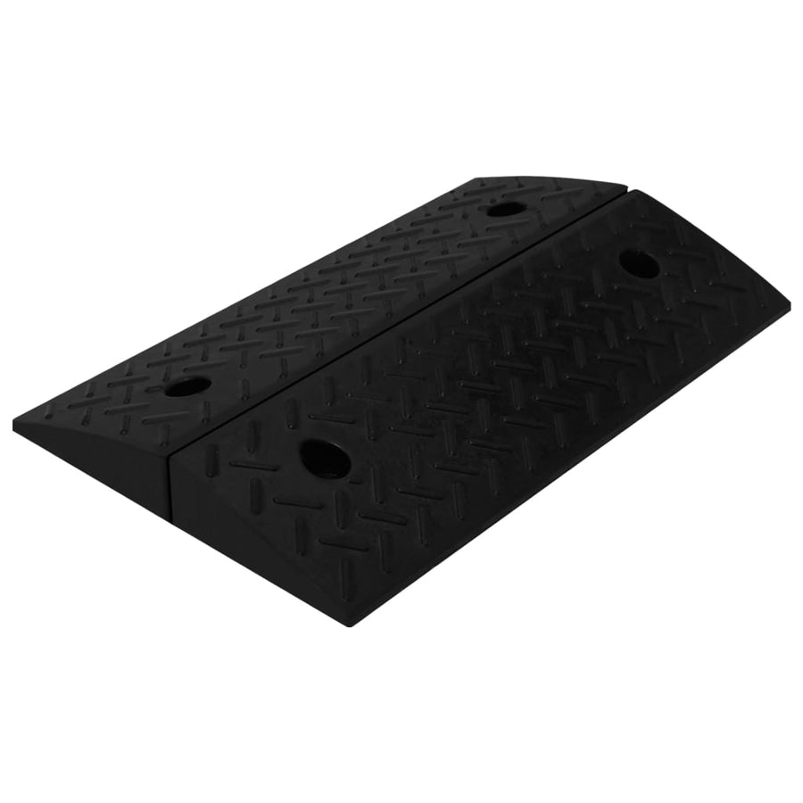 Oprijhulpen 2 St 50X7,5X5 Cm Rubber 50 x 17.5 x 5 cm
