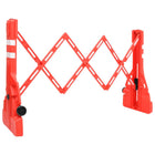 Verkeersbarrière inklapbaar 210x50x105 cm rood