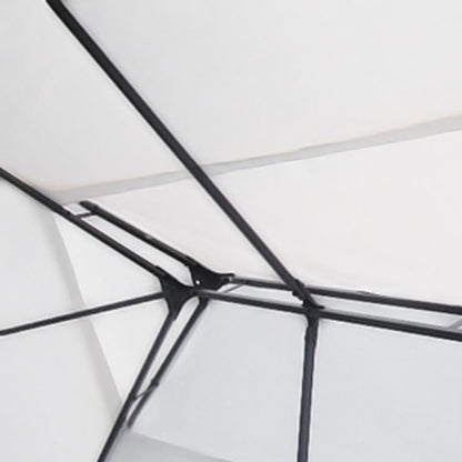 Prieel Met Led-Lichtslinger 3X4 M Wit