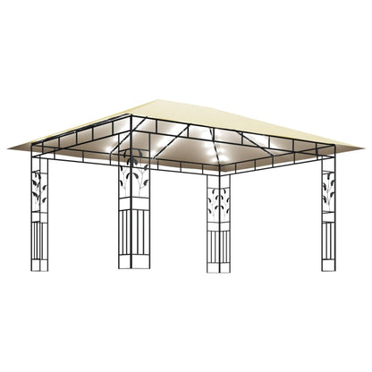 Prieel Met Klamboe Led-Lichtslinger 180 G/M² 4X3X2,73 M 4 x 3 x 2.73 m Crème
