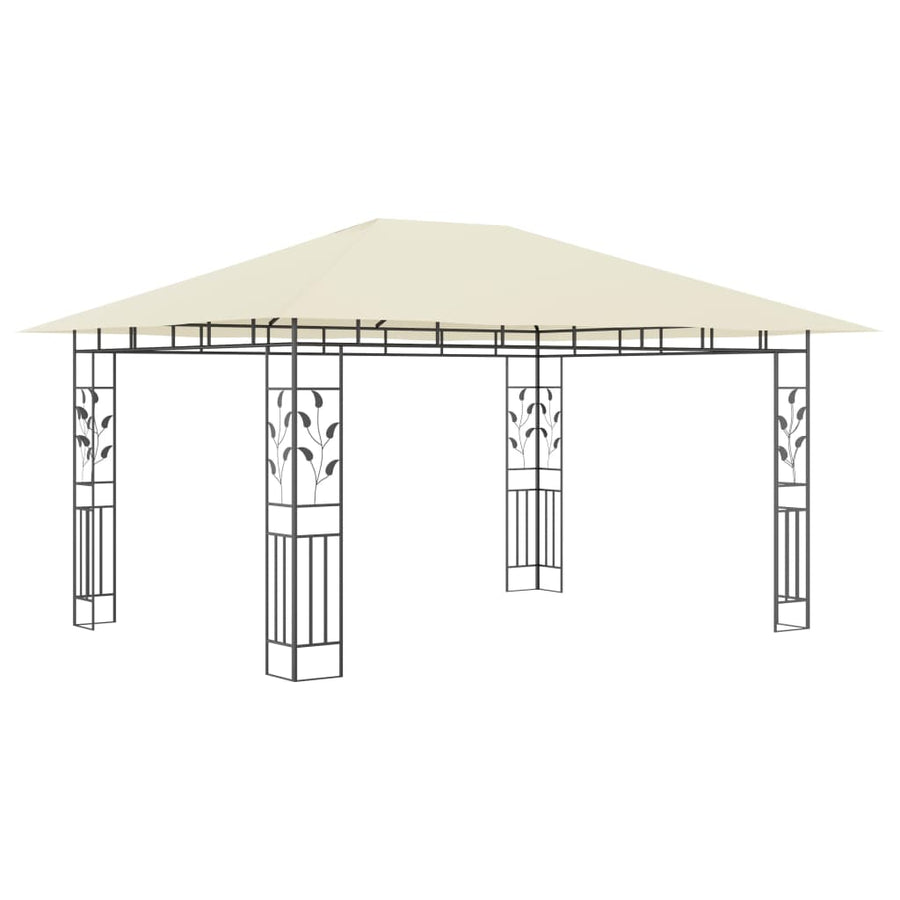 Prieel Met Klamboe Led-Lichtslinger 180 G/M² 4X3X2,73 M 4 x 3 x 2.73 m Crème