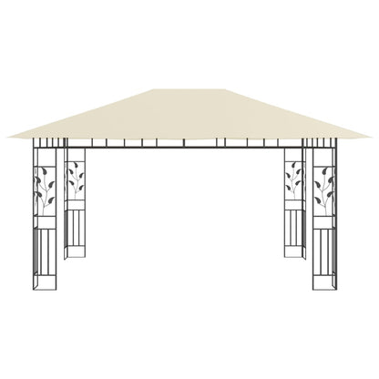 Prieel Met Klamboe Led-Lichtslinger 180 G/M² 4X3X2,73 M 4 x 3 x 2.73 m Crème