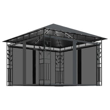 Prieel Met Klamboe Led-Lichtslinger 3X3X2,73 M Kleurig 3 x 3 x 2.73 m Antraciet