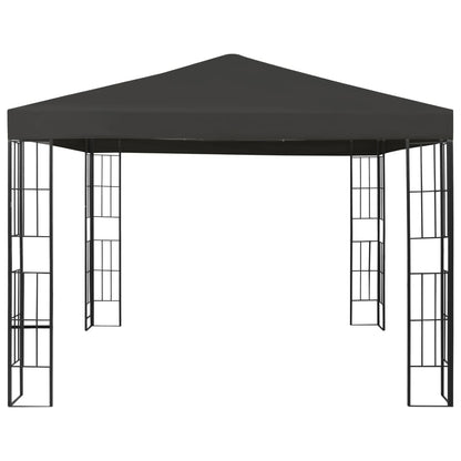 Prieel Met Led-Lichtslinger Kleurig 3 x 3 m