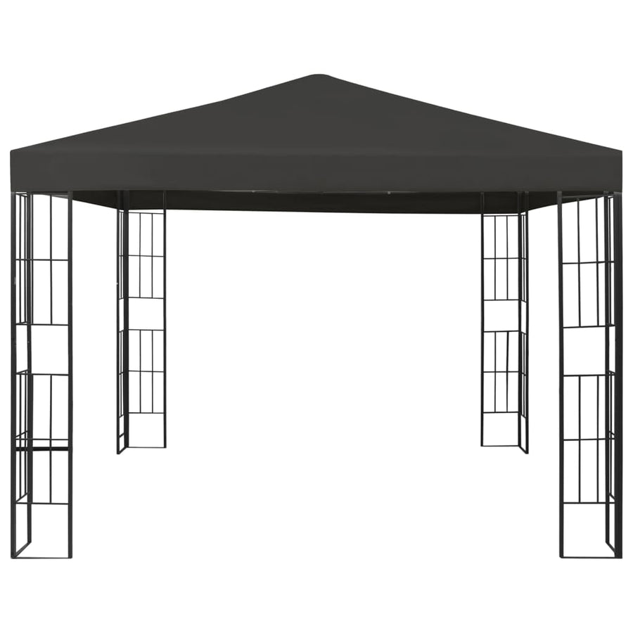 Prieel Met Led-Lichtslinger Kleurig 3 x 3 m