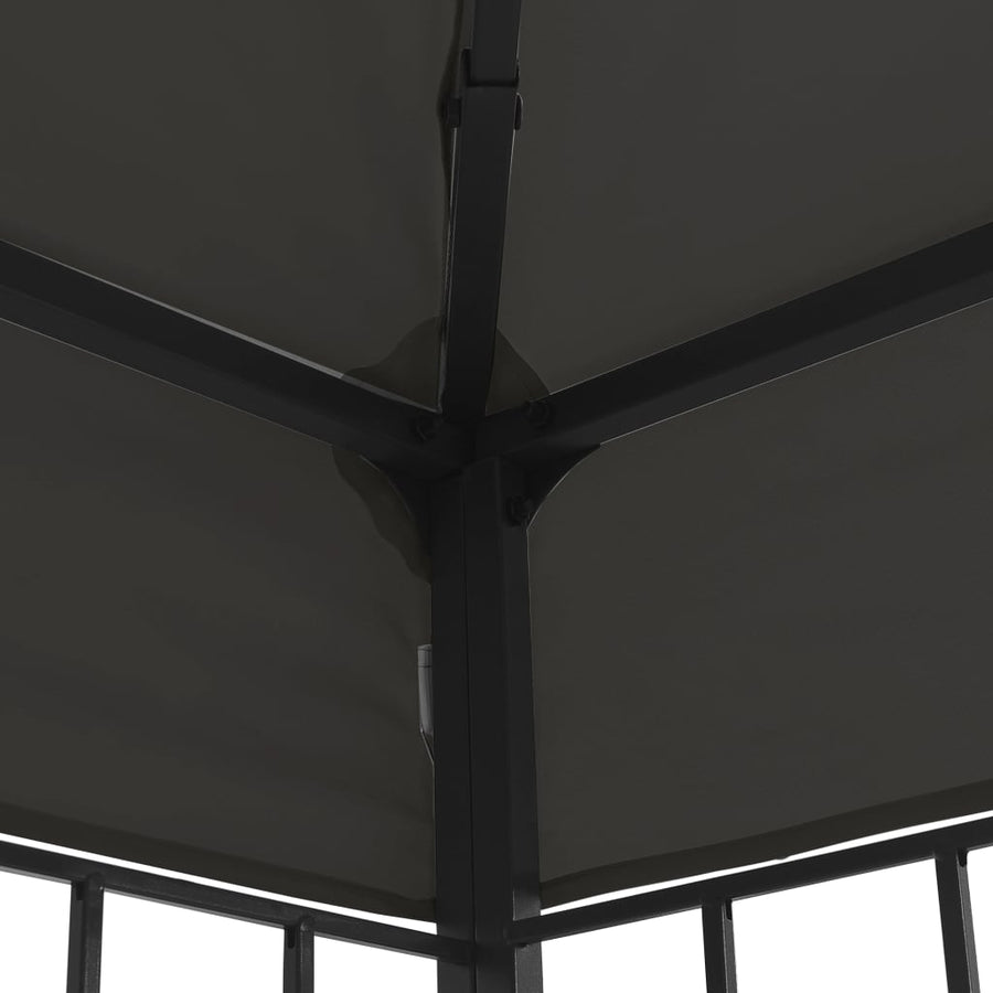 Prieel Met Led-Lichtslinger Kleurig 3 x 3 m