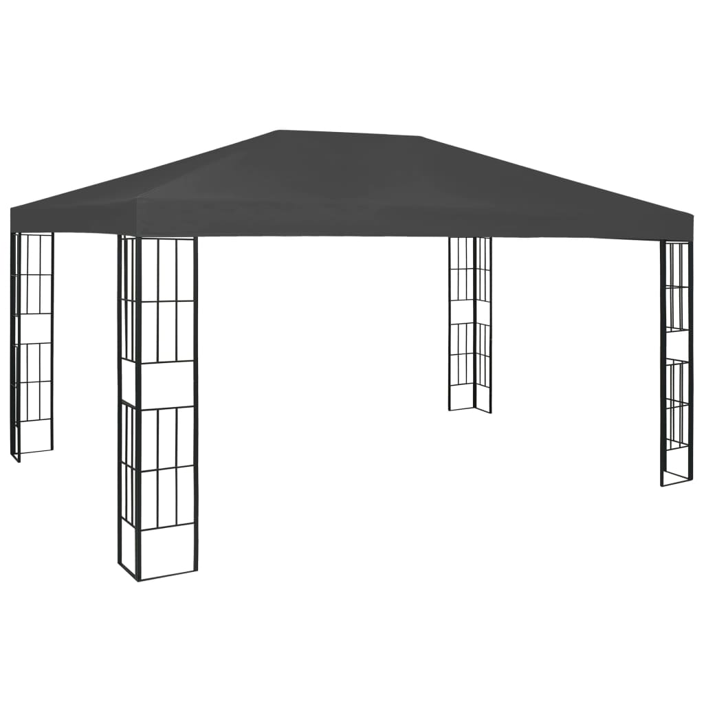 Prieel Met Led-Lichtslinger Kleurig 3 x 4 m