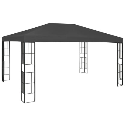 Prieel Met Led-Lichtslinger Kleurig 3 x 4 m