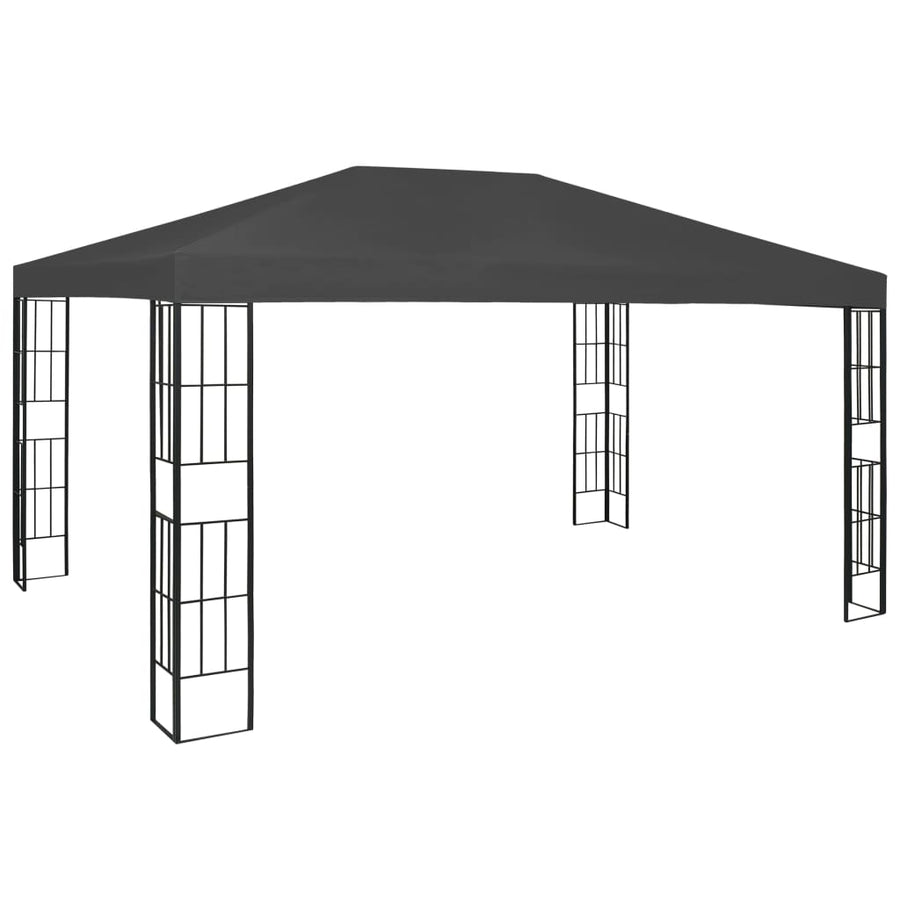 Prieel Met Led-Lichtslinger Kleurig 3 x 4 m